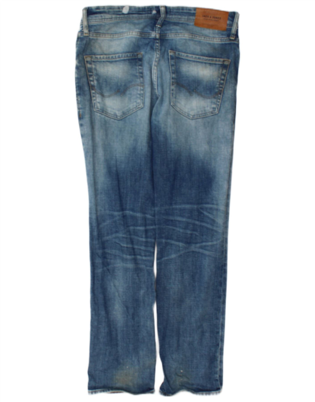 Jack & Jones Herre GLENN Slim Jeans W30 L30 Blå Bomuld