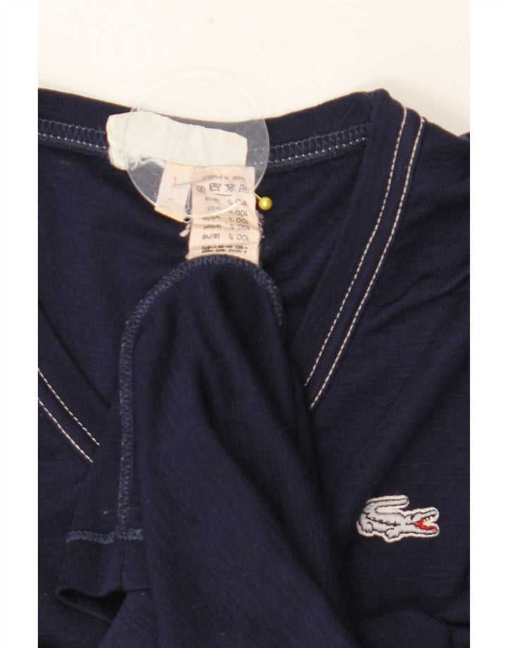 Lacoste Herre Top Langærmet Størrelse 1 2XS Marineblå Uld