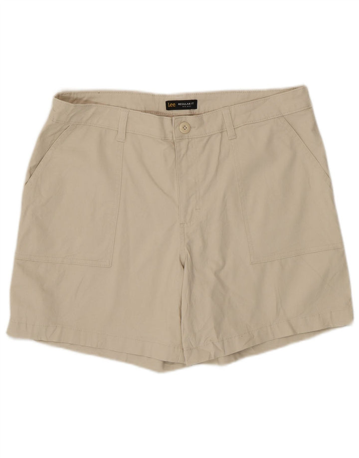 LEE Womens Chino Shorts US 16 XL W36 Beige Cotton