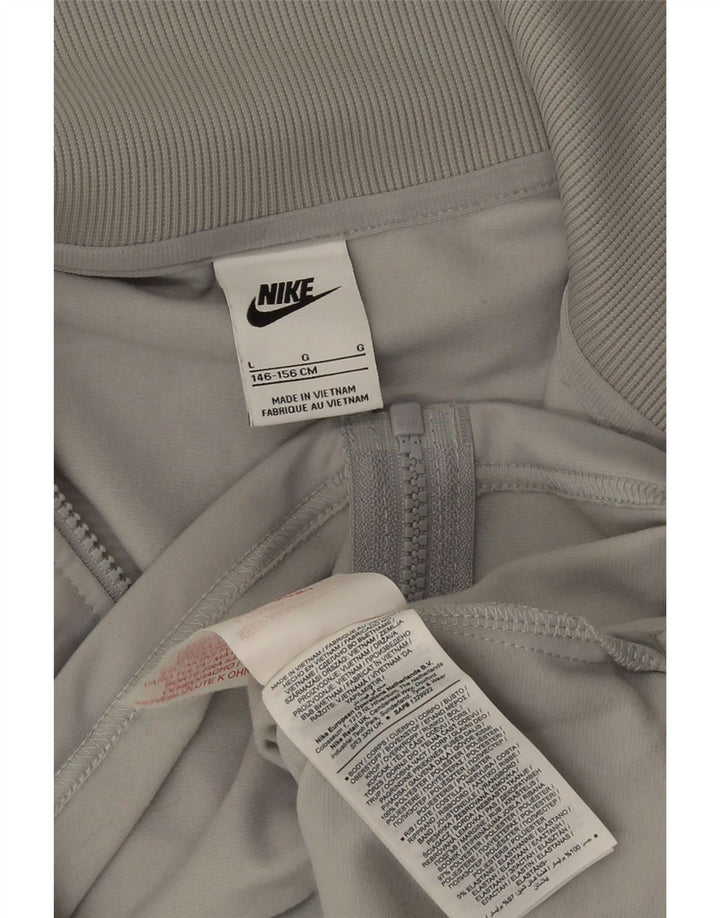 Nike Girls Crop træningsdragt topjakke 12-13 år Stor grå polyester