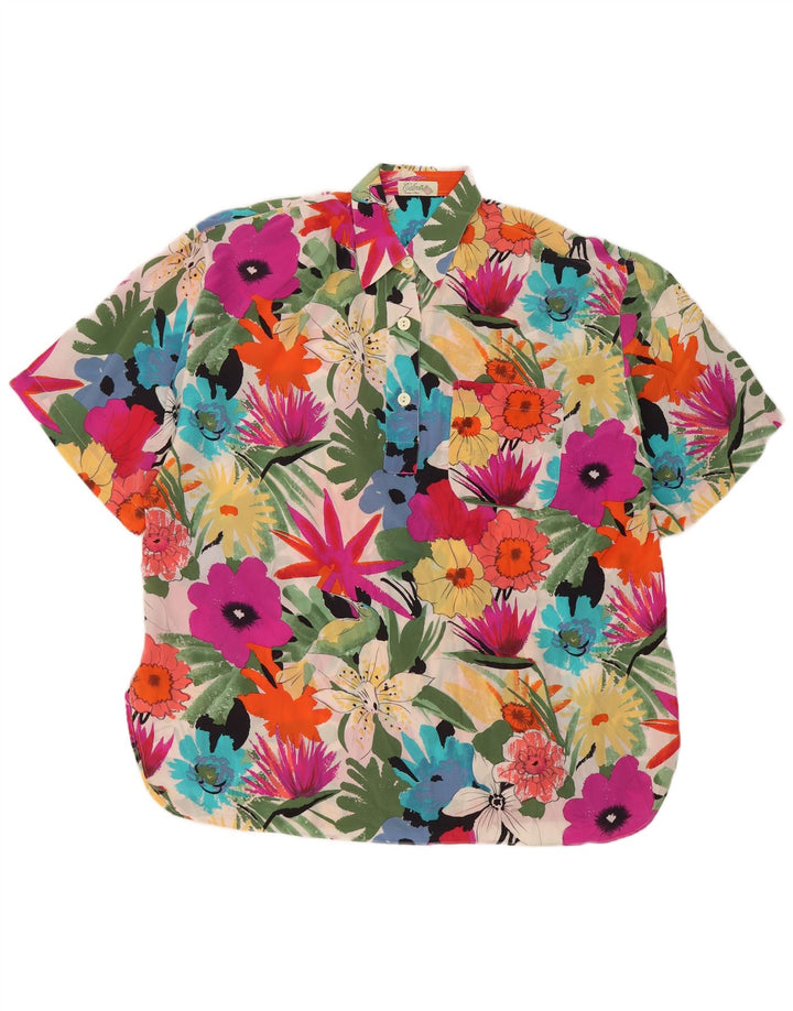 Calbros Dame Kortærmet Pullover Shirt IT 44 Medium Flerfarvet