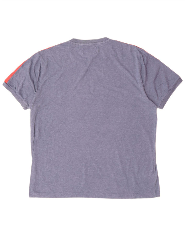 PENGUIN Herre T-Shirt Top XL Blå Colourblock