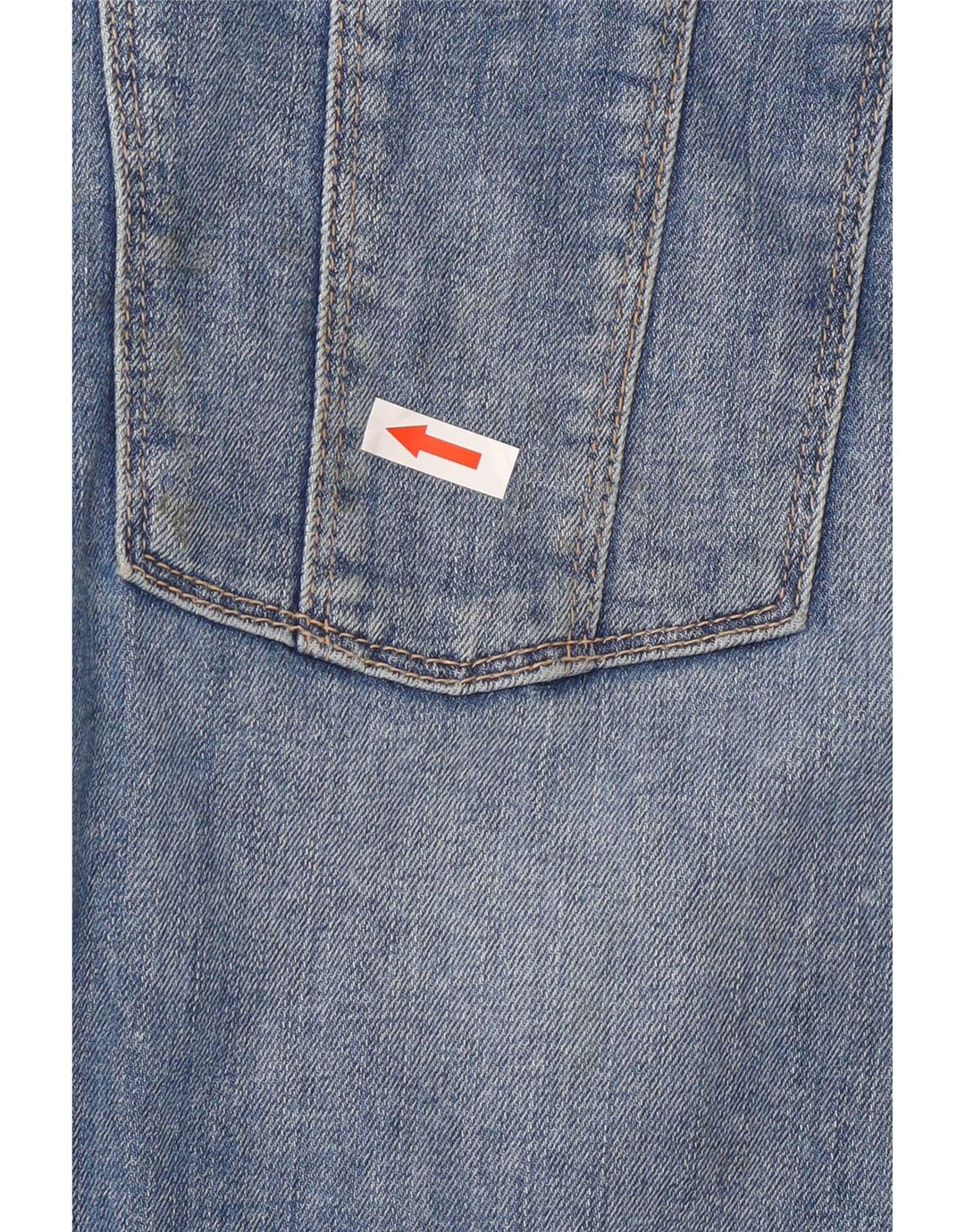 Fat Face Kvinders Distressed Dungarees Denim Shorts UK 12 Medium W32 Blue