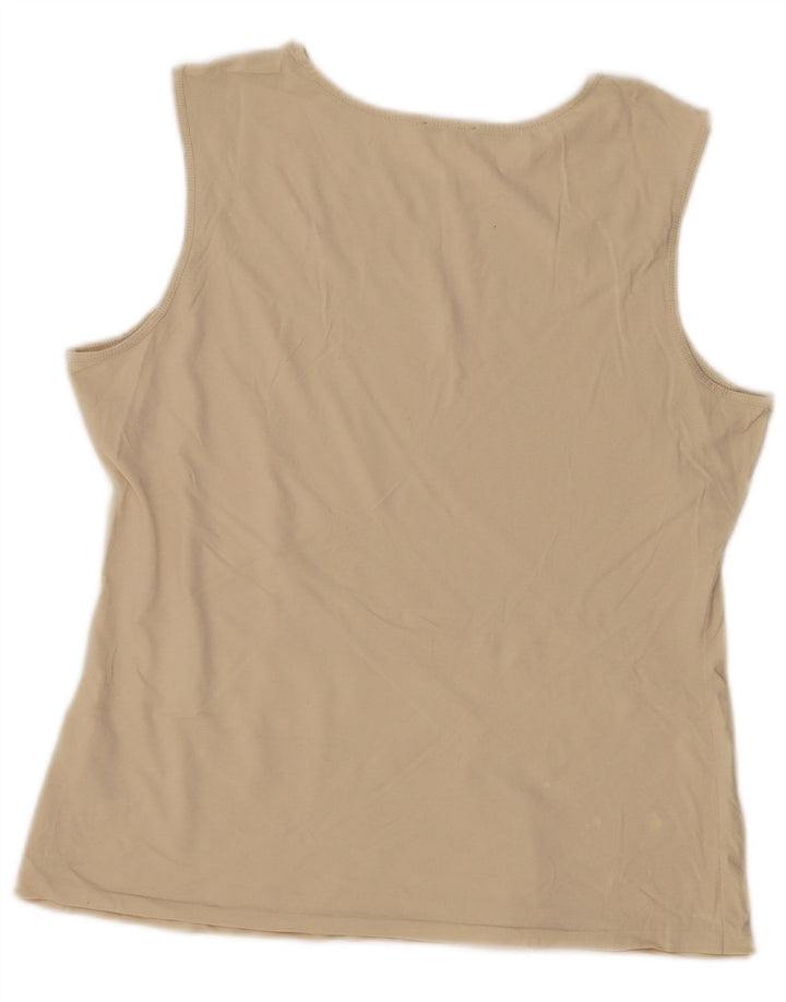 Jigsaw Damevest Top UK 14 Medium Beige Bomuld