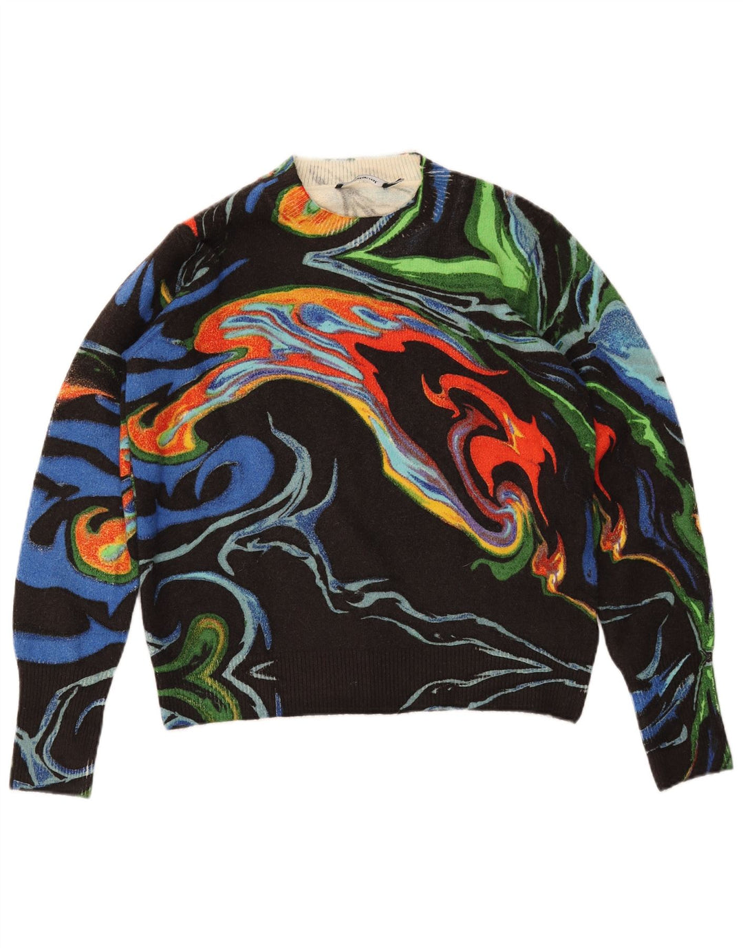 DESIGUAL Dame Turtle Neck Sweater UK 18 XL Flerfarvet