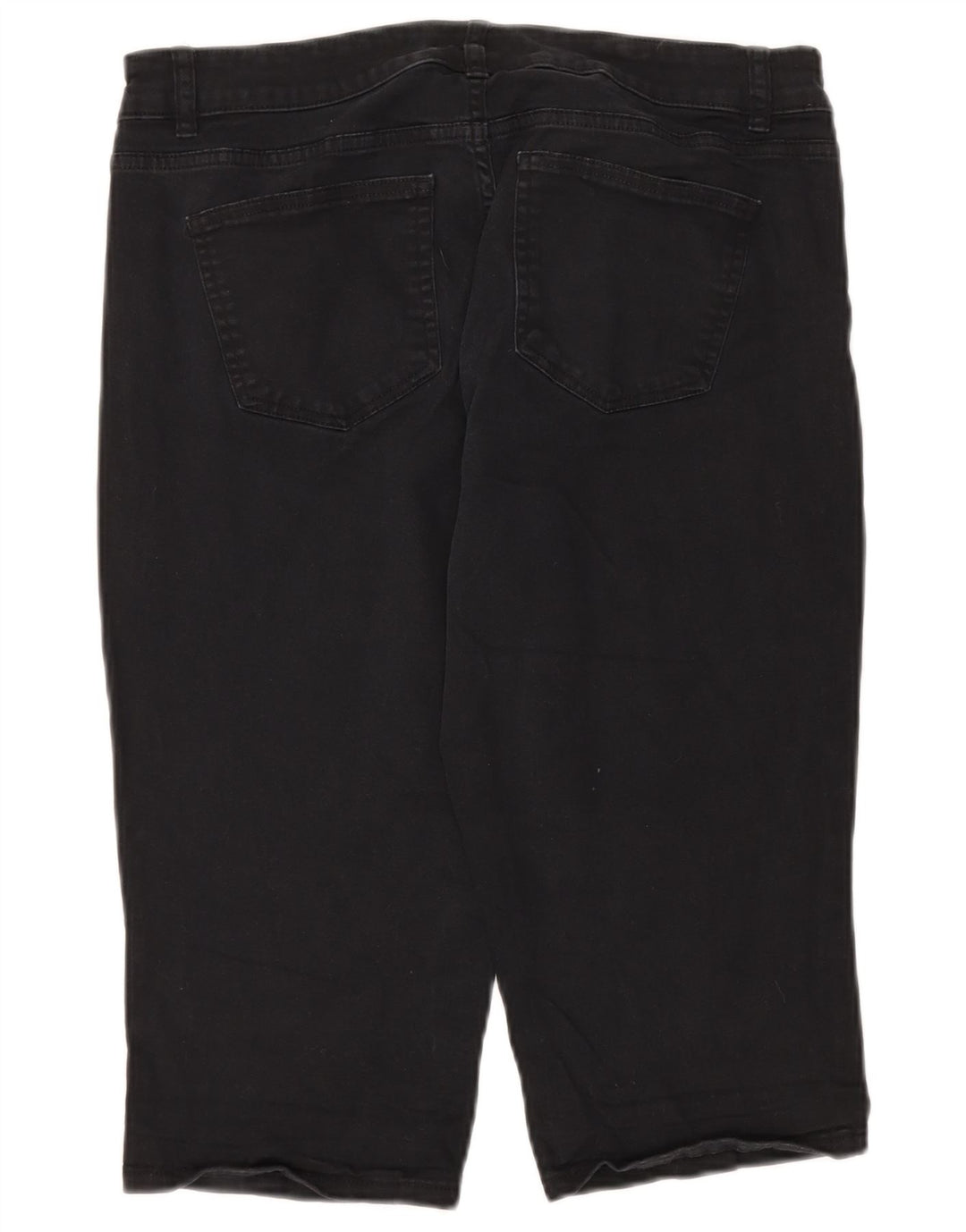 CHAPS Bermuda Shorts til kvinder US 12 Large W34 Black Bomuld
