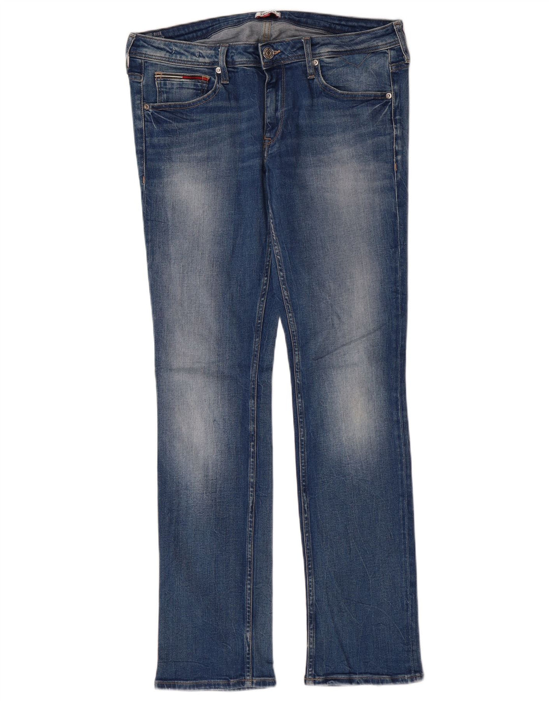 Tommy Hilfiger Dame Stretch Slim Jeans W31 L32 Blå Bomuld Classic