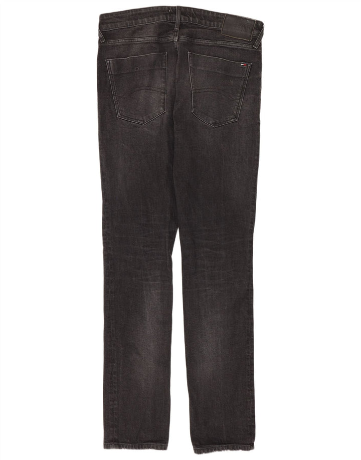 Tommy Hilfiger Herre Slim Jeans W33 L34 Grå Bomuld