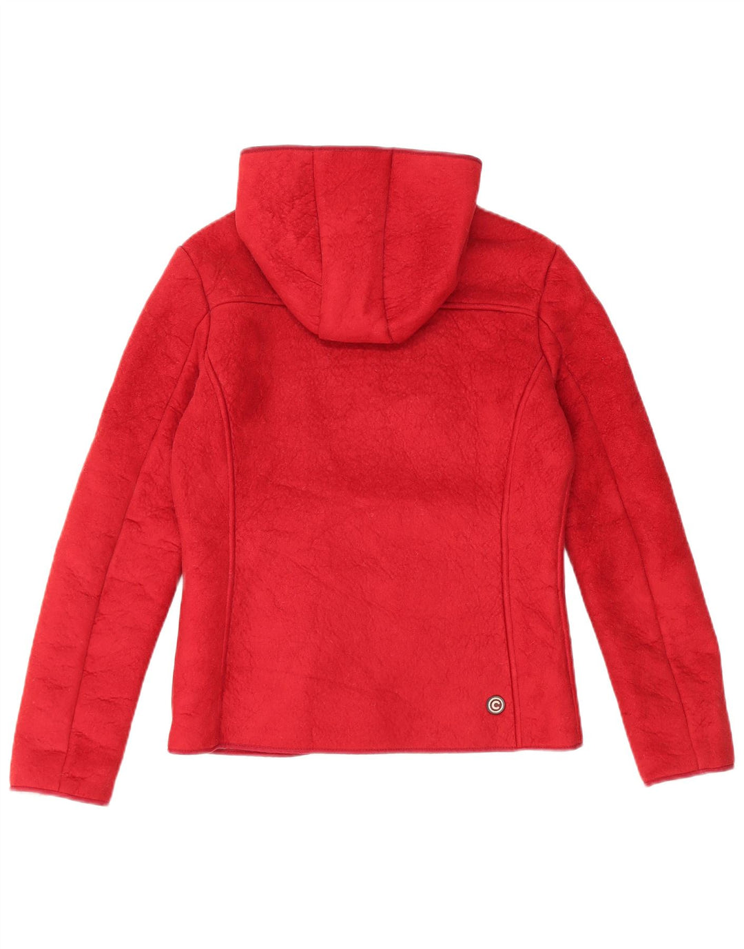 Colmar Dame Hætte Oversized Fleecejakke IT 42 Lille Rød Polyester