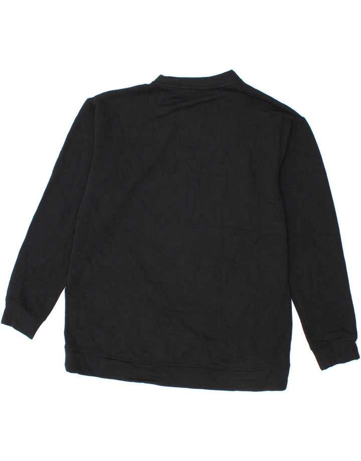 ORVIS Womens Oversized Sweatshirt Jumper UK 10 Small Black Modal Vintage Orvis and Second-Hand Orvis from Messina Hembry 