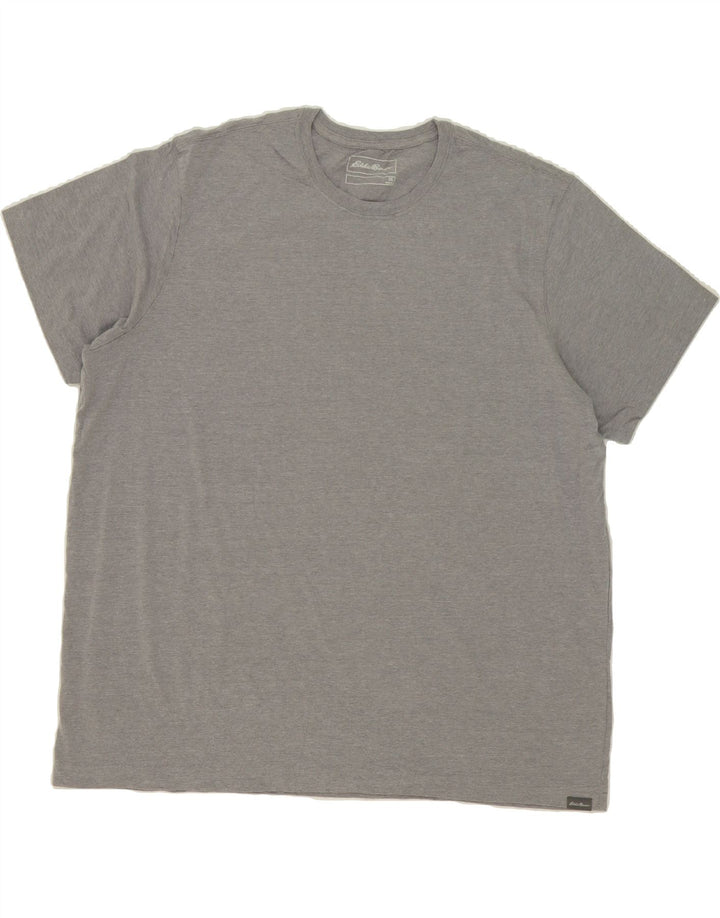 EDDIE BAUER Mens T-Shirt Top 2XL Grey Cotton Vintage Eddie Bauer and Second-Hand Eddie Bauer from Messina Hembry 