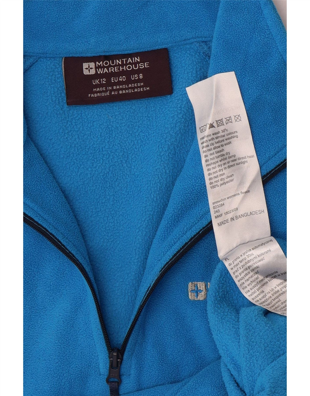 Mountain Warehouse Dame Fleece Jumper med lynlås DK 12 Medium Blue