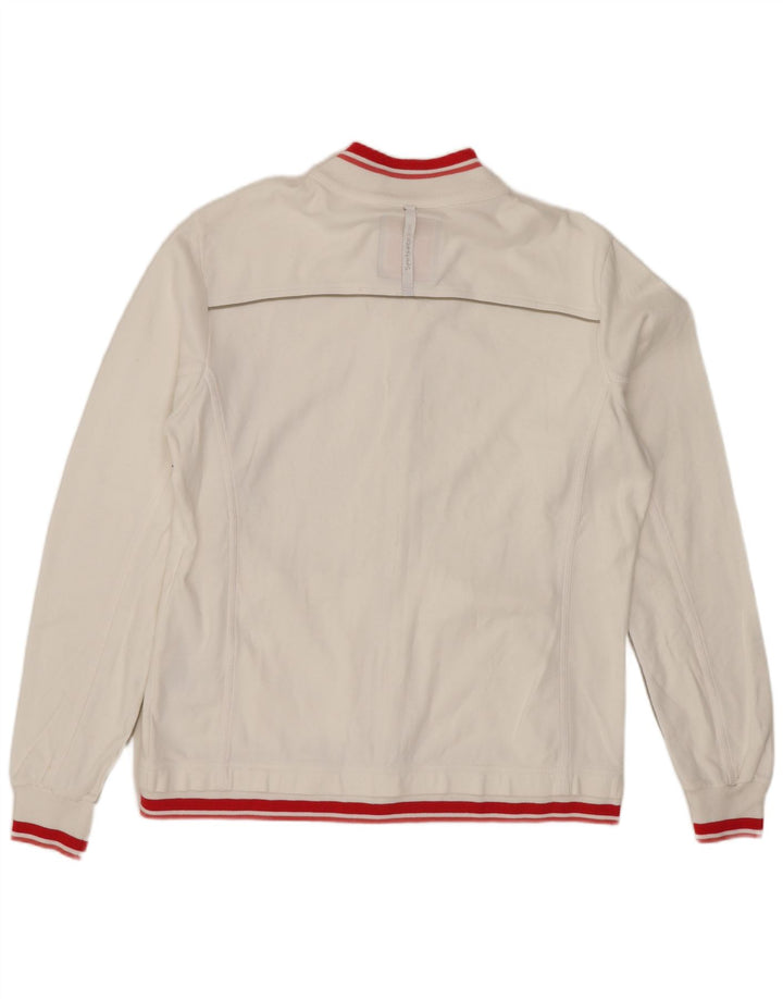 Champion Womens Easy Fit træningsdragt Topjakke UK 16 Stor hvid bomuld