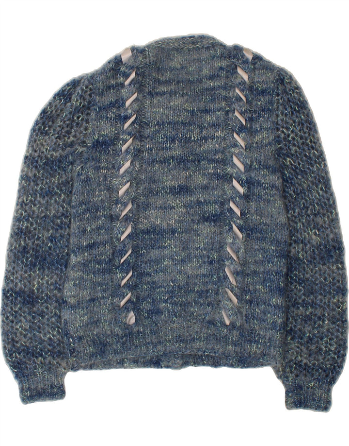 MARY LAVERY Womens Cardigan Sweater UK 14 Large Blue Vintage Mary Lavery and Second-Hand Mary Lavery from Messina Hembry 