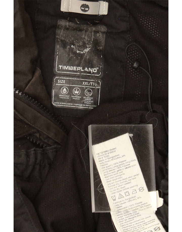 Timberland Herre Windbreaker Jacket UK 44 2XL Sort Bomuld