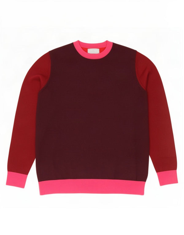 Marks & Spencer Dame Boat Neck Jumper Sweater UK 14 Large Burgundy