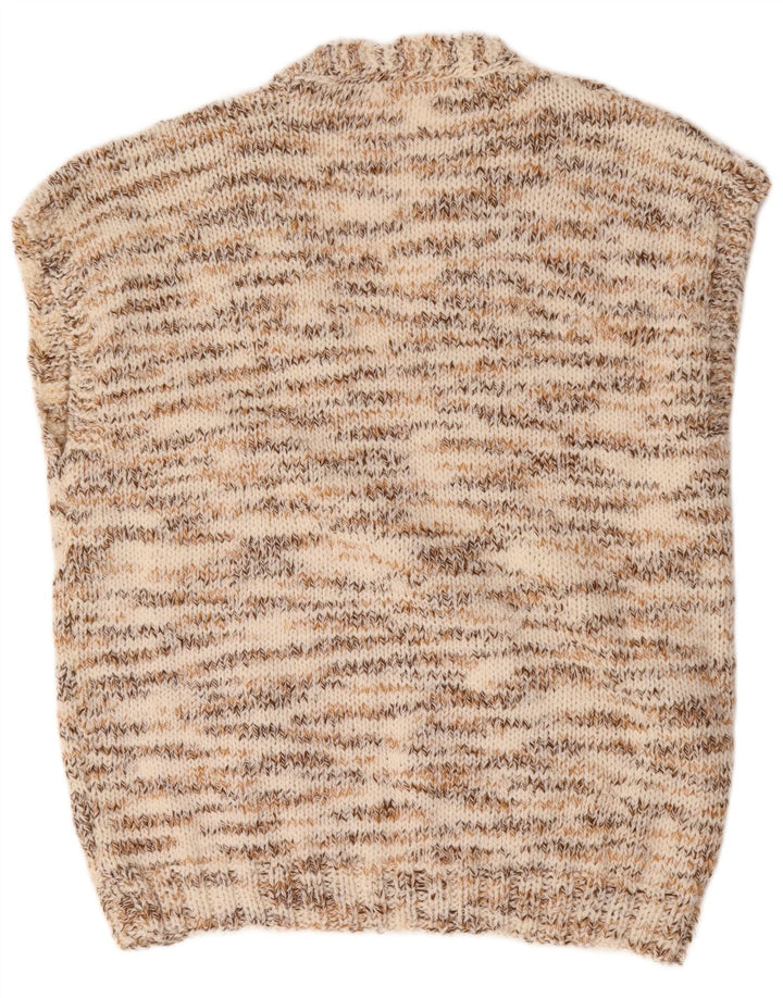 Vintage Herrevest Tank Top Stor Beige Flecked