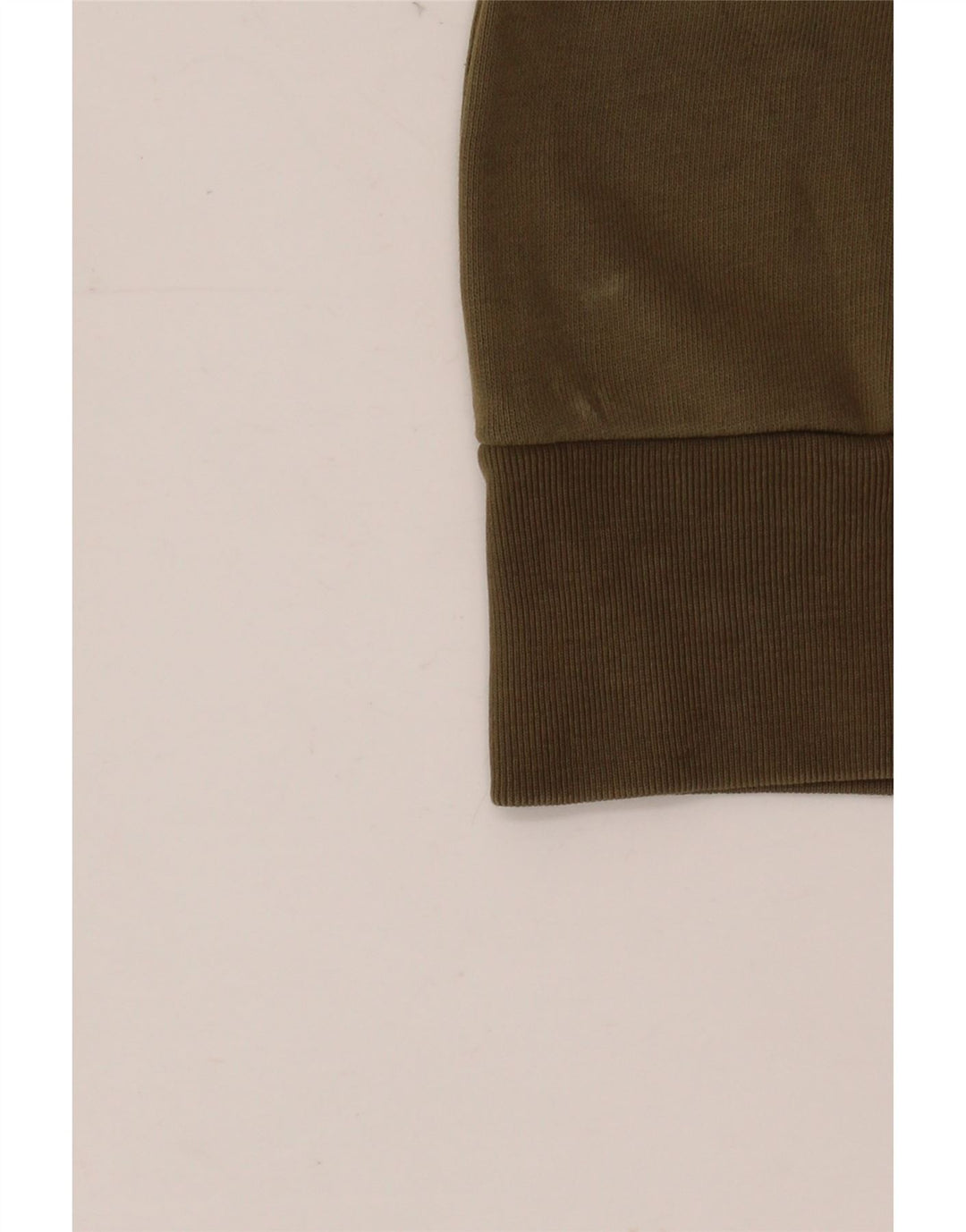 DIESEL Dame Grafisk Sweatshirt Jumper UK 12 Medium Khaki Bomuld