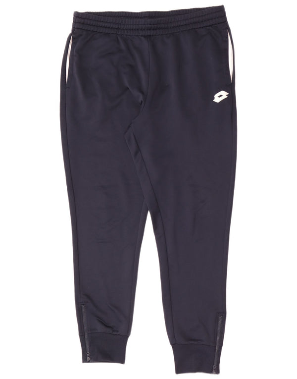 Lotto Herre træningsdragt Bukser Joggers Large Navy Blue Colourblock