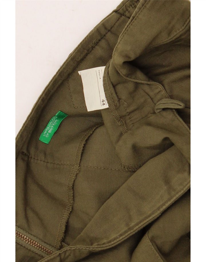 Benetton Dame A-Line Nederdel IT 44 Medium W32 Khaki