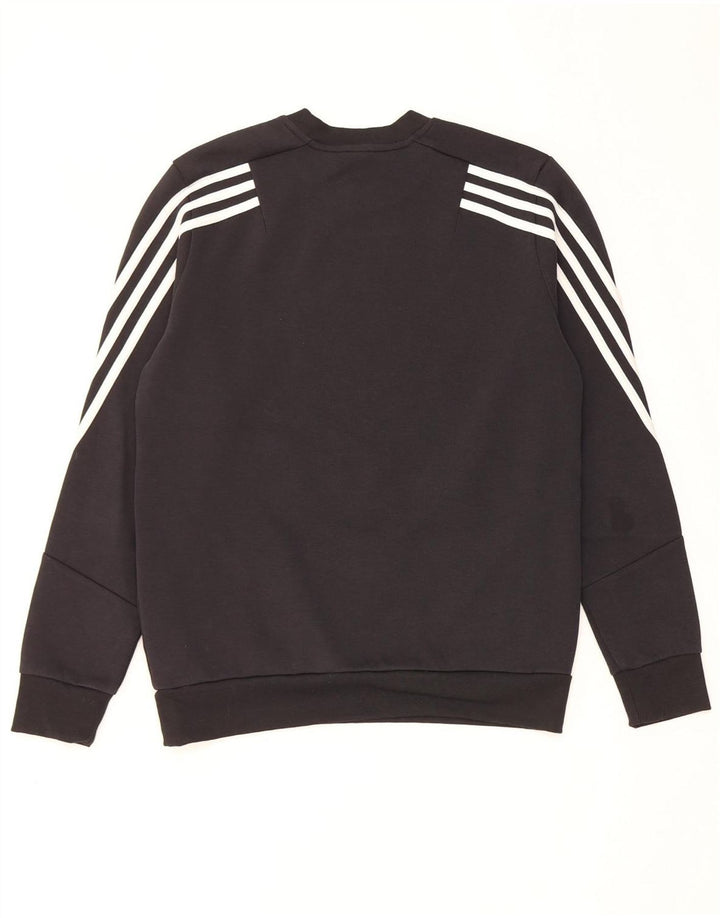 ADIDAS Boys Sweatshirt Jumper 13-14 år Sort Bomuld