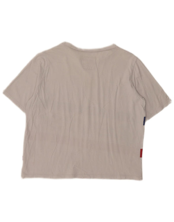 Levi's Girls Crop Grafisk T-Shirt Top 13-14 år Hvid Colourblock Bomuld