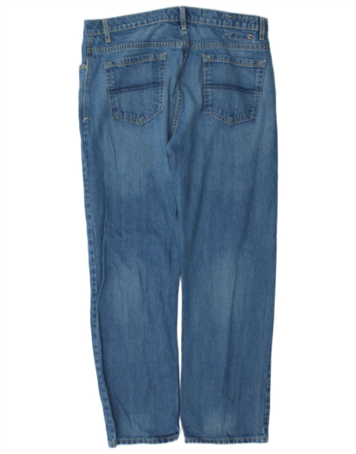 Marks & Spencer Herre Blue Harbor Straight Jeans W36 L31 Blue Cotton