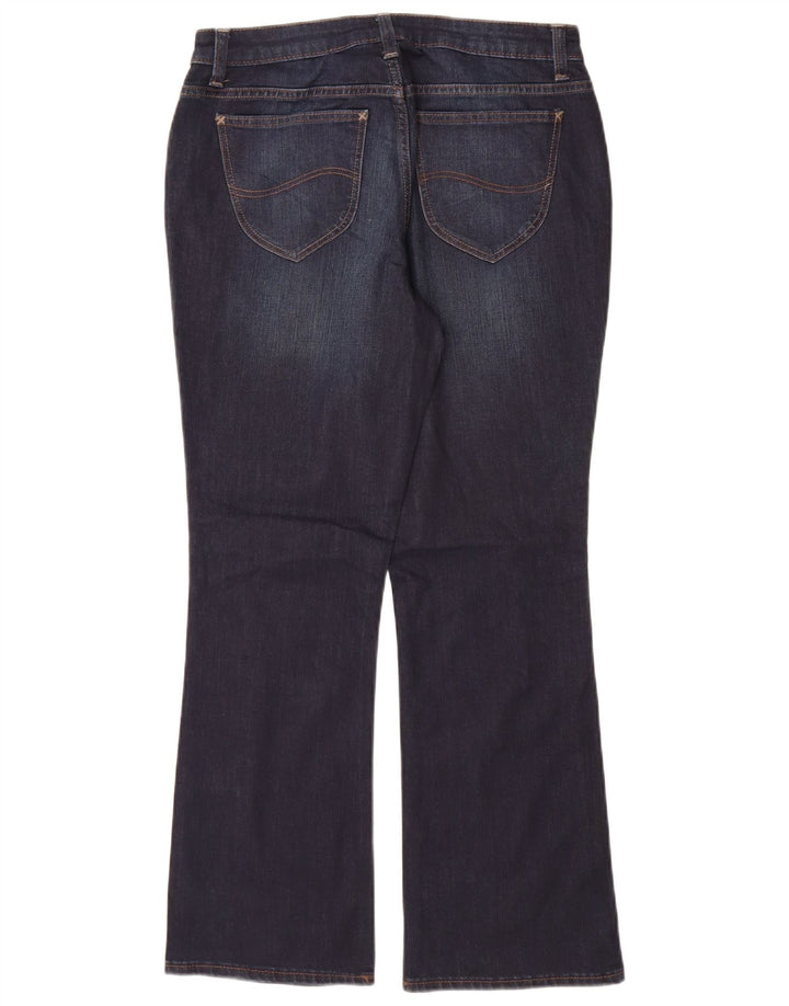 Lee Womens Riders Mid Rise Bootcut Jeans US 10 Large W30 L29 Navy Blue