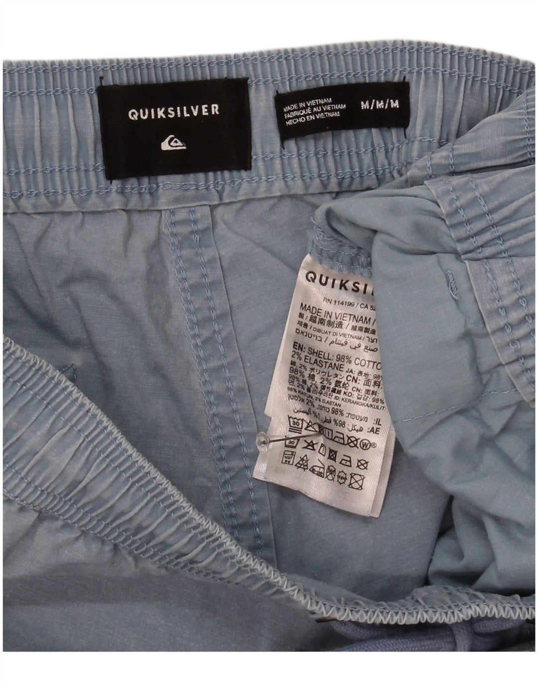Quiksilver Herre Regular Fit Regular Fit Sportshorts Medium Blue Bomuld