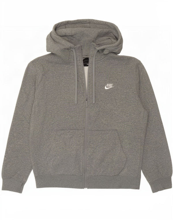 Nike hættetrøje med lynlås til mænd Medium Grey Flecked Bomuld