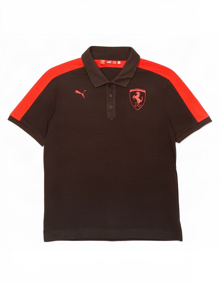 Puma Herre Ferrari Polo Shirt XL Sort Colourblock
