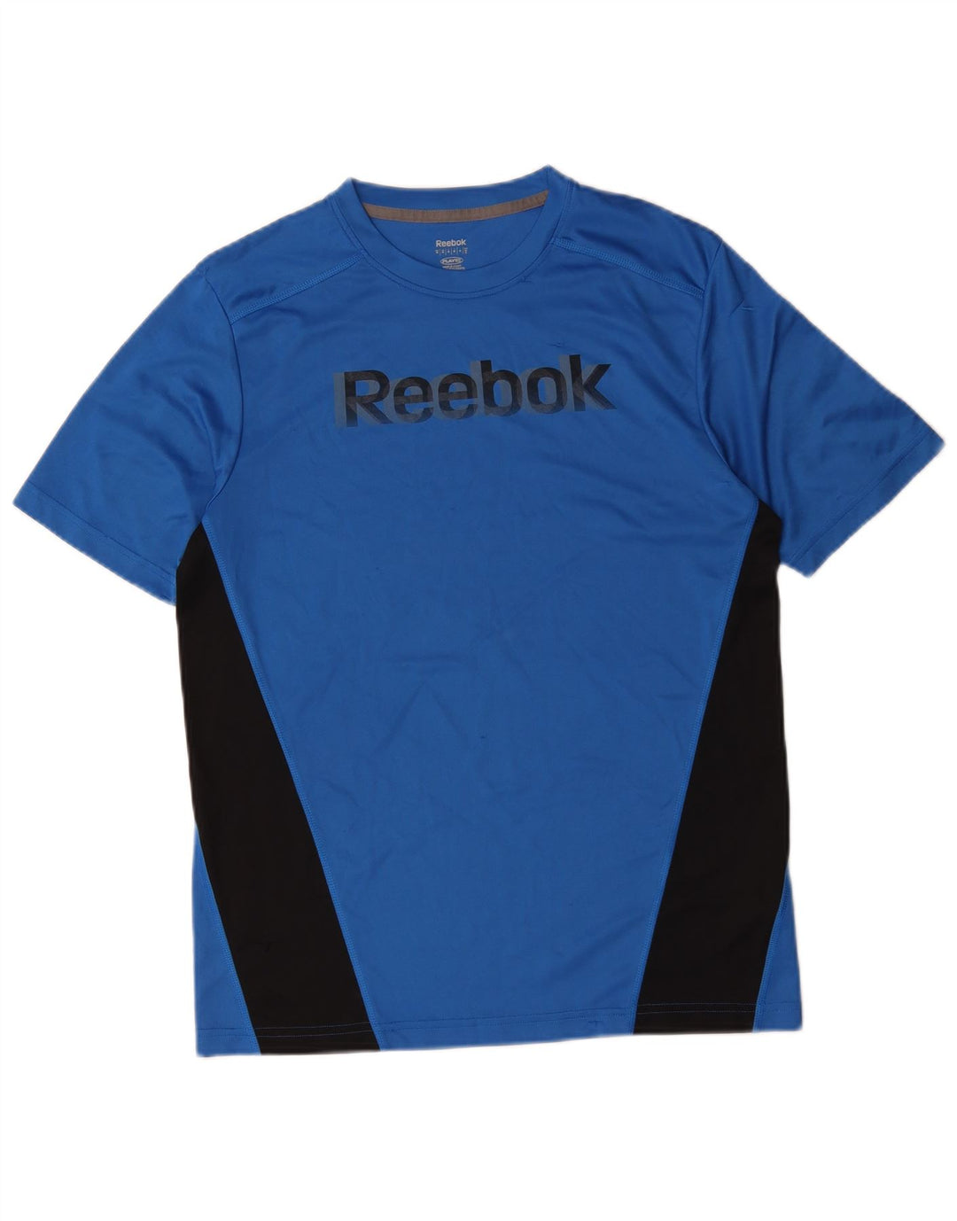 Reebok Herre grafisk T-shirt Top Medium Blue Colourblock Polyester