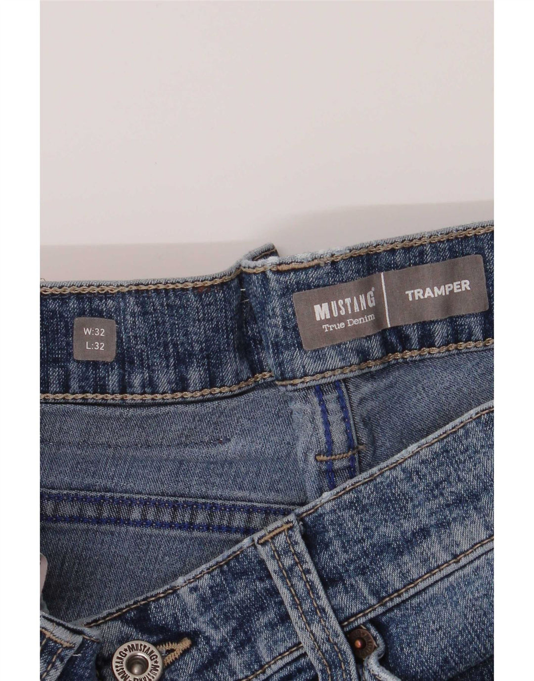 Mustang Herre Tramper Slim Jeans W32 L32 Blå Bomuld