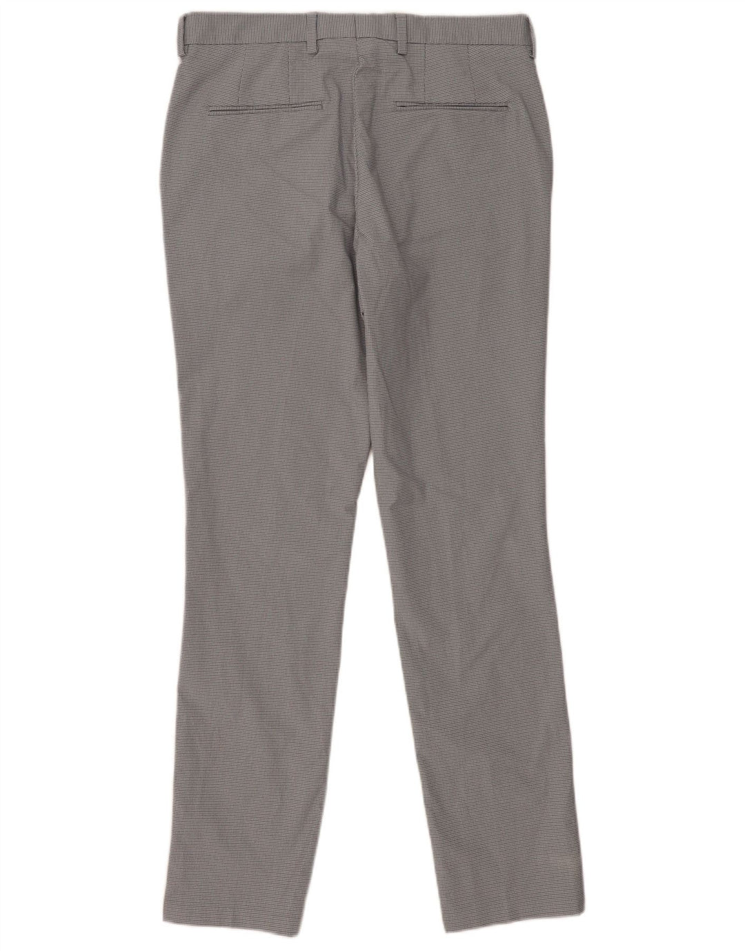 Reiss Slim Suit Bukser til kvinder W32 L32 Grå Houndstooth Bomuld