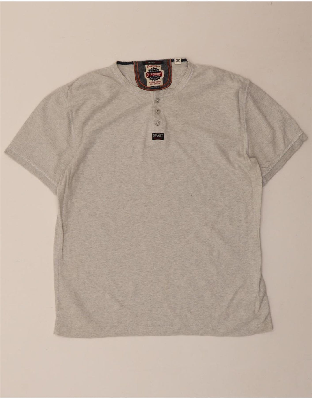 Superdry T-shirt top til mænd 2XL grå bomuld