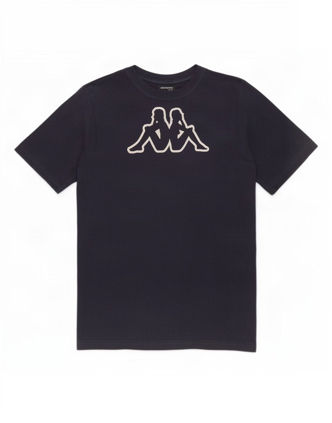 Kappa Herre Grafisk T-Shirt Top Stor Marineblå