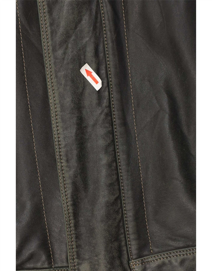 Vintage herre læderjakke UK 44 2XL Sort