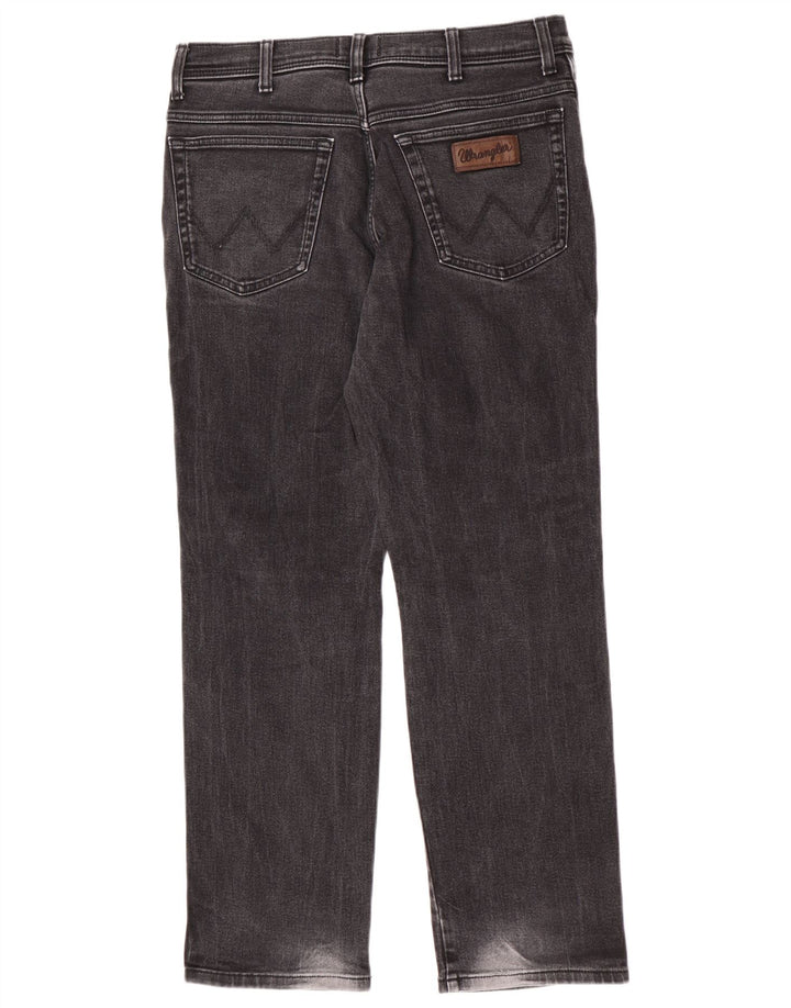 Wrangler Herre Texas Straight Jeans W34 L30 Grå Bomuld