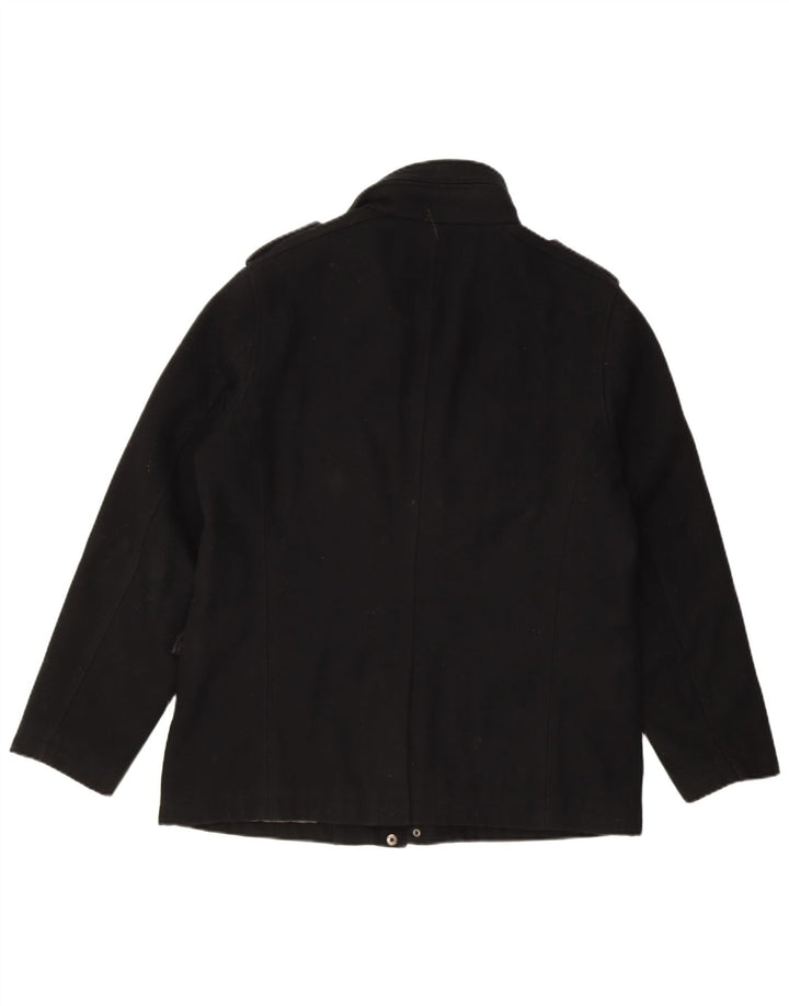 Ben Sherman Herre Utility Jacket UK 40 Large Black Wool