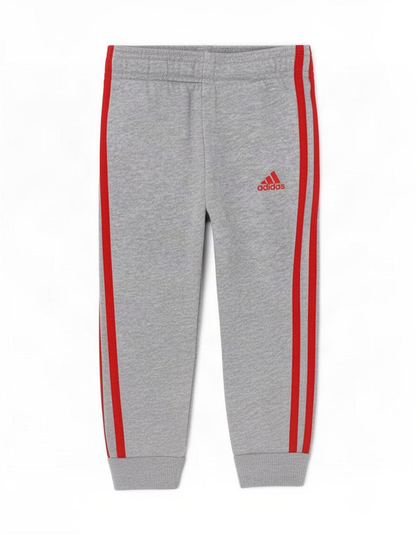 Adidas Baby Boys Joggers træningsdragt bukser 3-6 måneder grå flækket bomuld