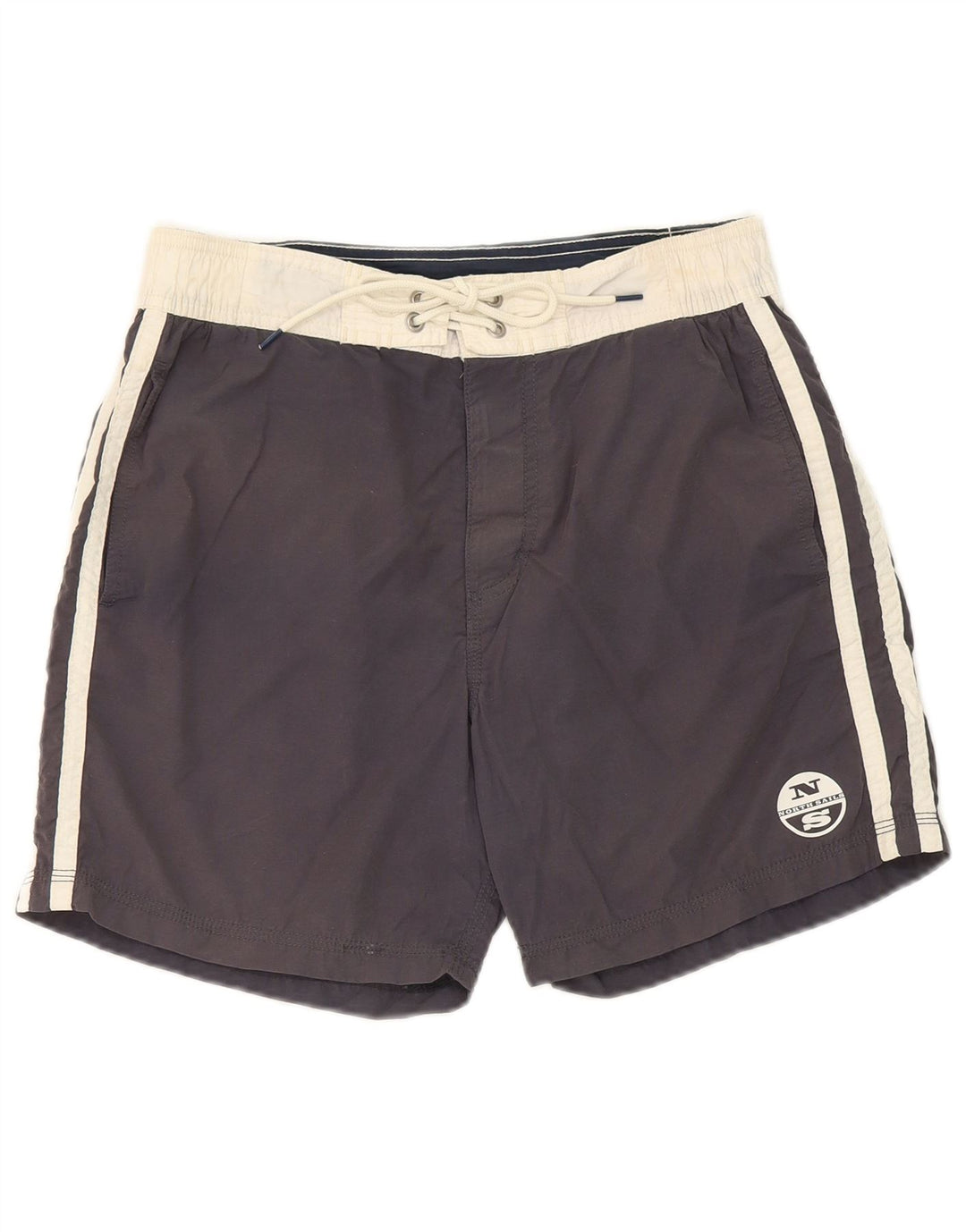 North Sails Badeshorts til mænd Small Navy Blue Colourblock Bomuld