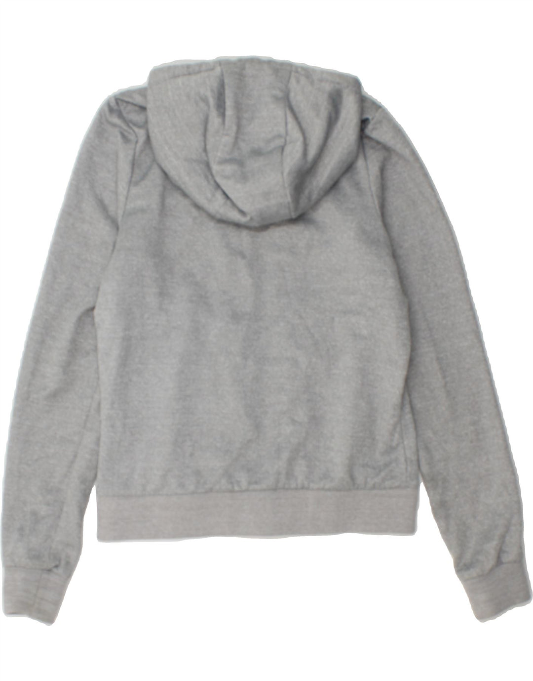 ELLESSE Womens Zip Hoodie Sweater UK 10 Small Grey Striped Polyester Vintage Ellesse and Second-Hand Ellesse from Messina Hembry 