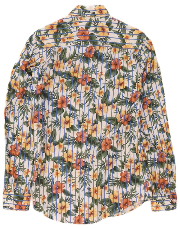 Roy Rogers Herre Hawaiian Slim Shirt Lille flerfarvet blomsterbomuld