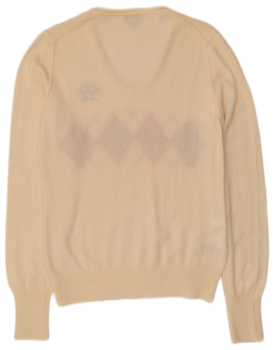 Henry Cottons Dame V-hals sweater IT 46 Large Off White
