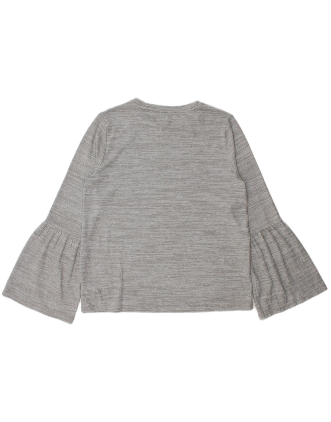 French Connection Dame Top Langærmet UK 16 Large Grå Flecked Polyester