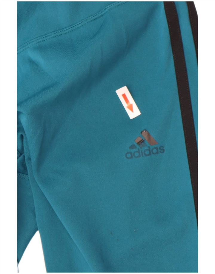 Adidas Womens Climalite Leggings UK 8/10 Small Blue Polyester
