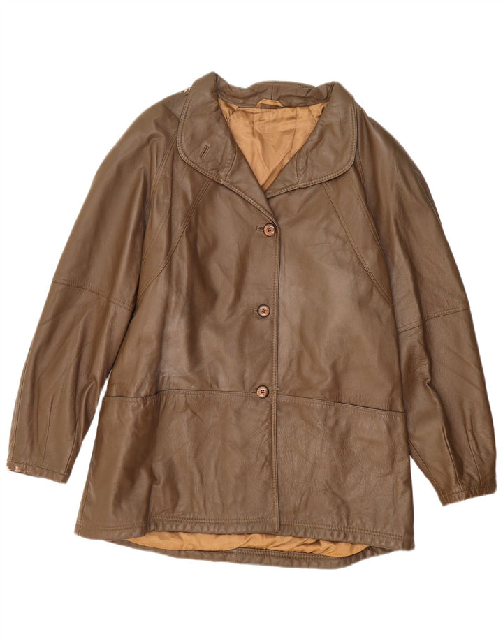 Vintage dame læderjakke UK 16 Large Brown