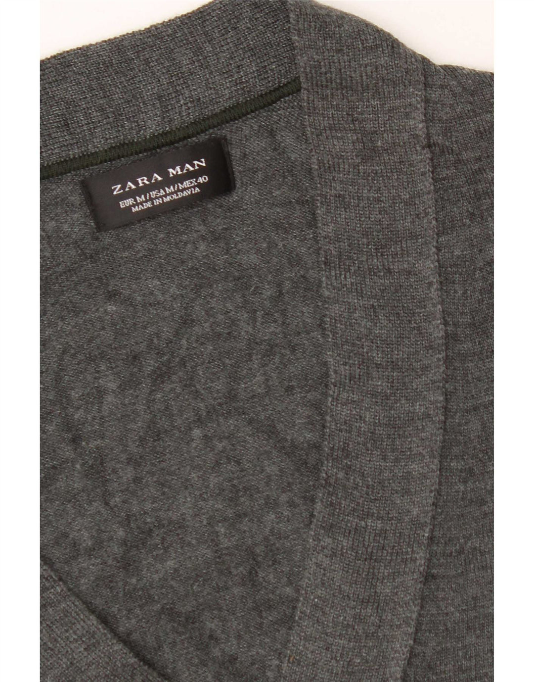 Zara herre cardigan sweater mellemgrå