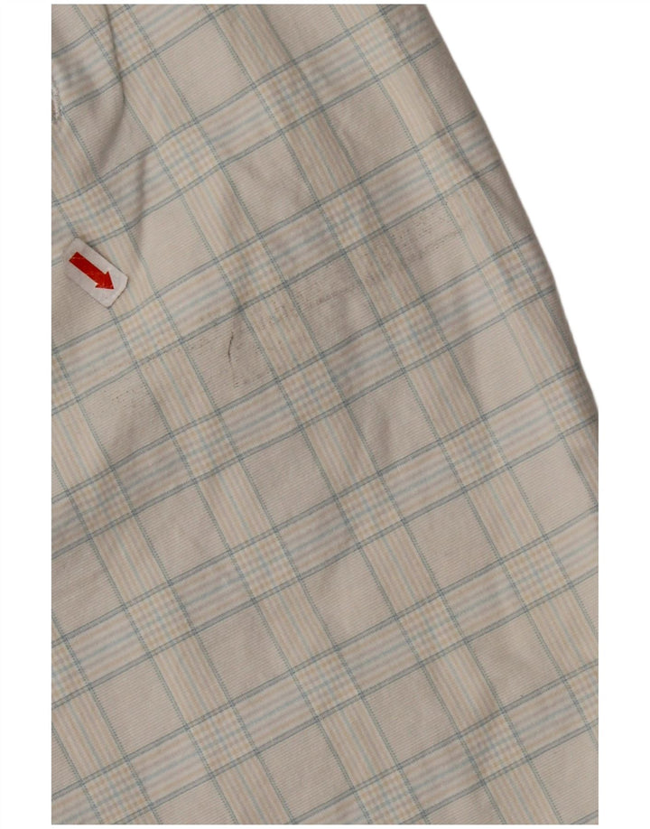 Dockers Bermuda Shorts til kvinder W38 XL Off White Plaid