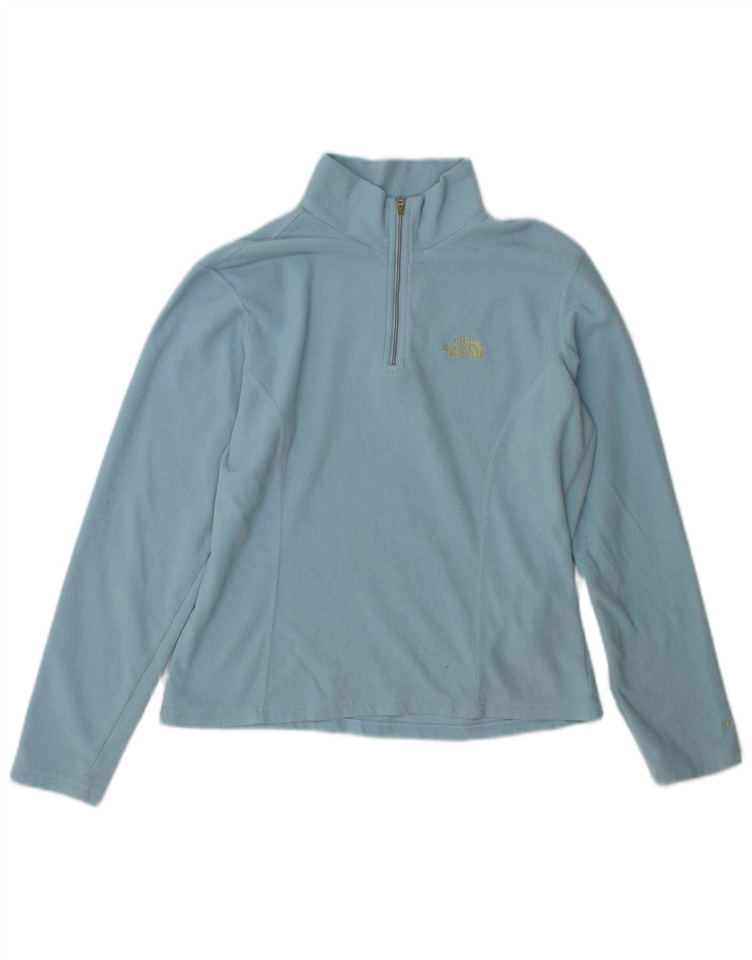The North Face Fleece Jumper med lynlås til kvinder UK 10 Small Blue Polyester